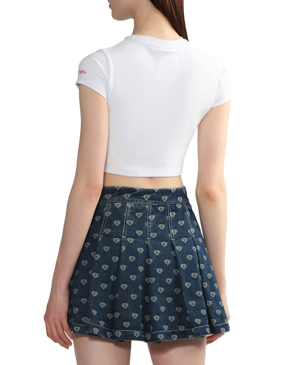 Dámské Tričko Bape Grafická slim-cut Bílé | 02635OZJS