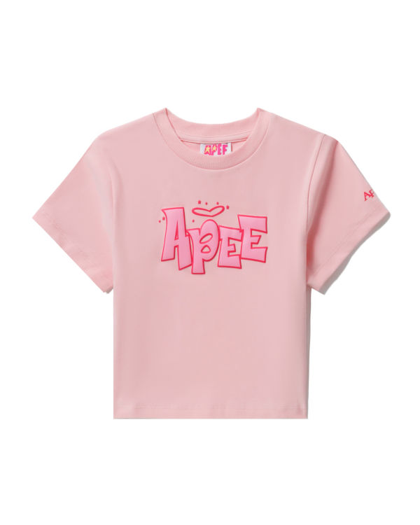 Dámské Tričko Bape Grafická slim-cut Růžové | 47061TONR