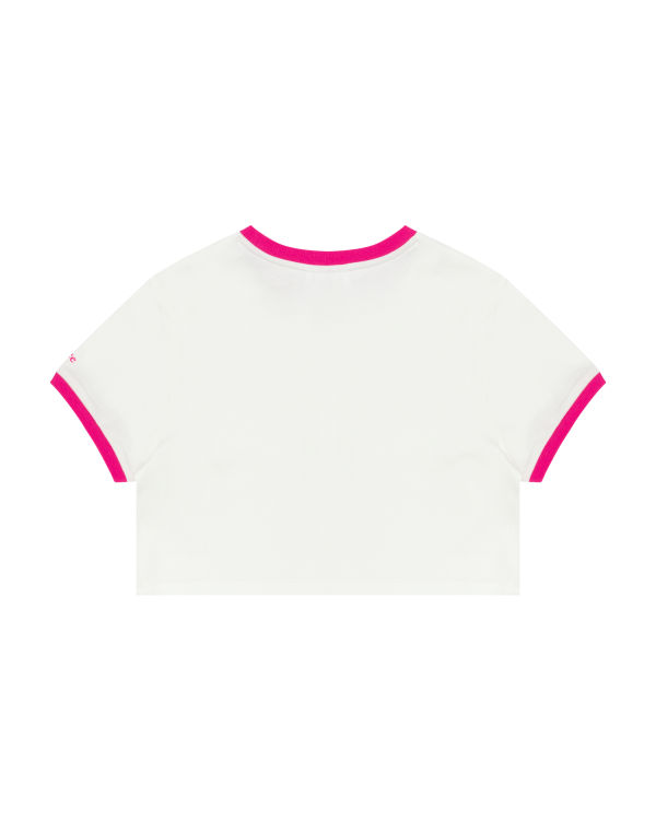 Dámské Tričko Bape Heart cropped Bílé | 06412WNGH