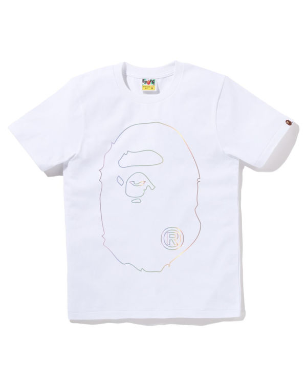Dámské Tričko Bape Hologram Big Ape Head Bílé | 79341XBJS