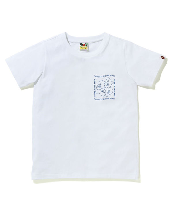 Dámské Tričko Bape Ink Print Bílé | 59218UKGL