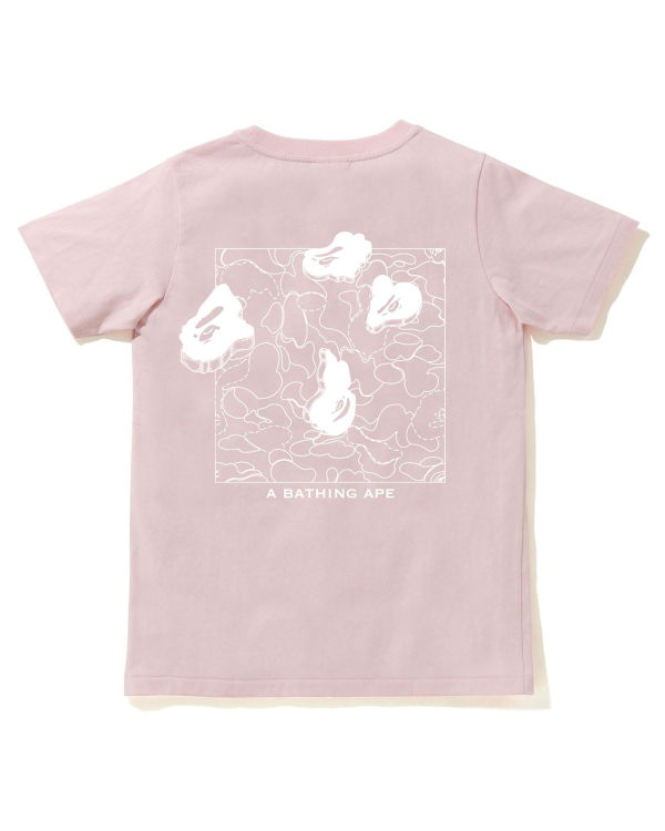 Dámské Tričko Bape Ink Print Růžové | 35170TOQG