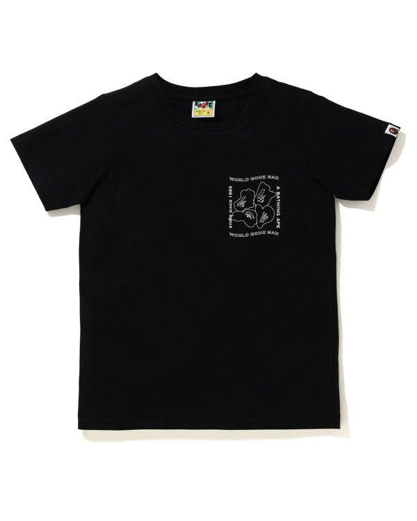 Dámské Tričko Bape Ink Print Černé | 74620IRWU