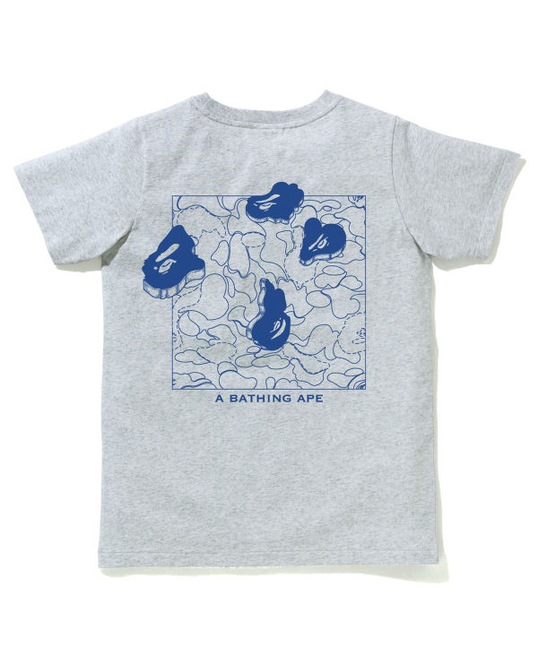 Dámské Tričko Bape Ink Print Šedé | 42761RPVG