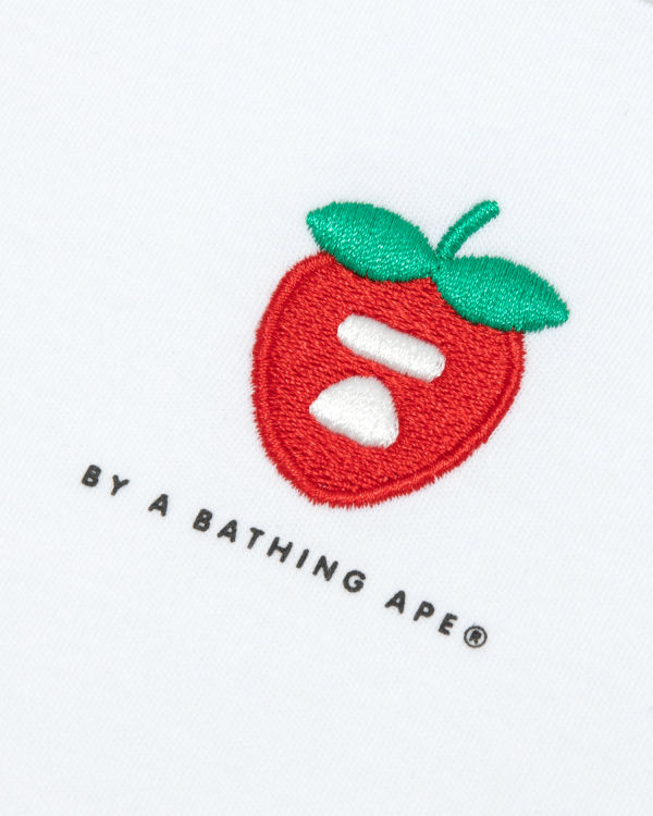 Dámské Tričko Bape Logo berry Bílé | 80759MXHZ