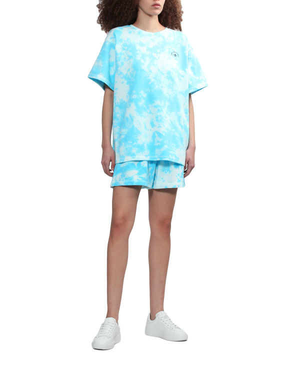 Dámské Tričko Bape Logo-dye Blankyt | 01372UDJC