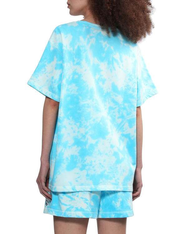 Dámské Tričko Bape Logo-dye Blankyt | 01372UDJC