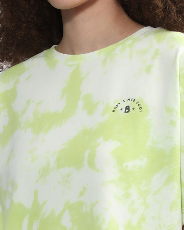 Dámské Tričko Bape Logo-dye Světle Zelene | 93851PNCF