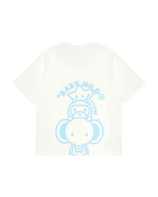 Dámské Tričko Bape Milo boxy fit Bílé | 07591EMCB