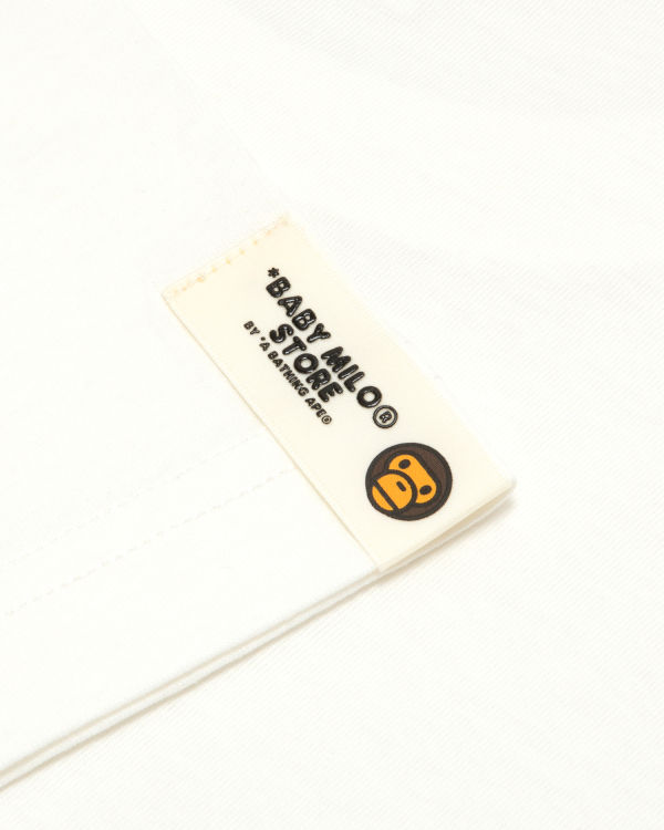 Dámské Tričko Bape Milo boxy fit Bílé | 07591EMCB