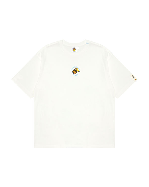 Dámské Tričko Bape Milo boxy fit Bílé | 07591EMCB