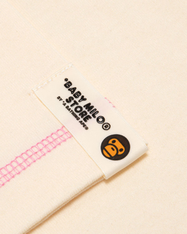 Dámské Tričko Bape Milo boxy fit Bílé | 73562BLVK