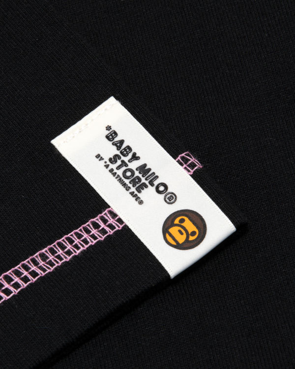 Dámské Tričko Bape Milo boxy fit Černé | 42978MRLQ