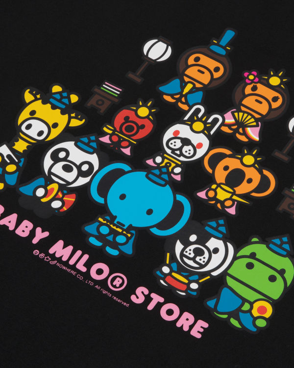 Dámské Tričko Bape Milo boxy fit Černé | 85932SMKA