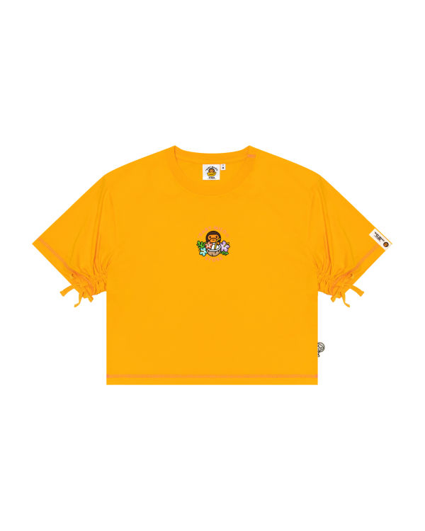 Dámské Tričko Bape Milo cropped fit Žluté | 25138GSEA