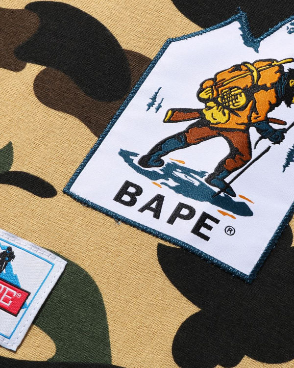 Dámské Tričko Bape Multi Label 1st Camo L/S Žluté | 73806PHBW