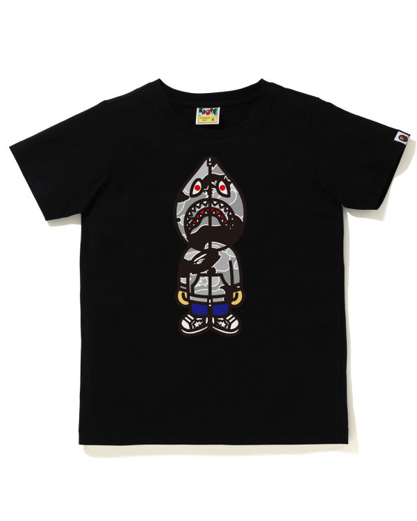 Dámské Tričko Bape STA Camo Classic Milo Shark Černé | 74693DVPH