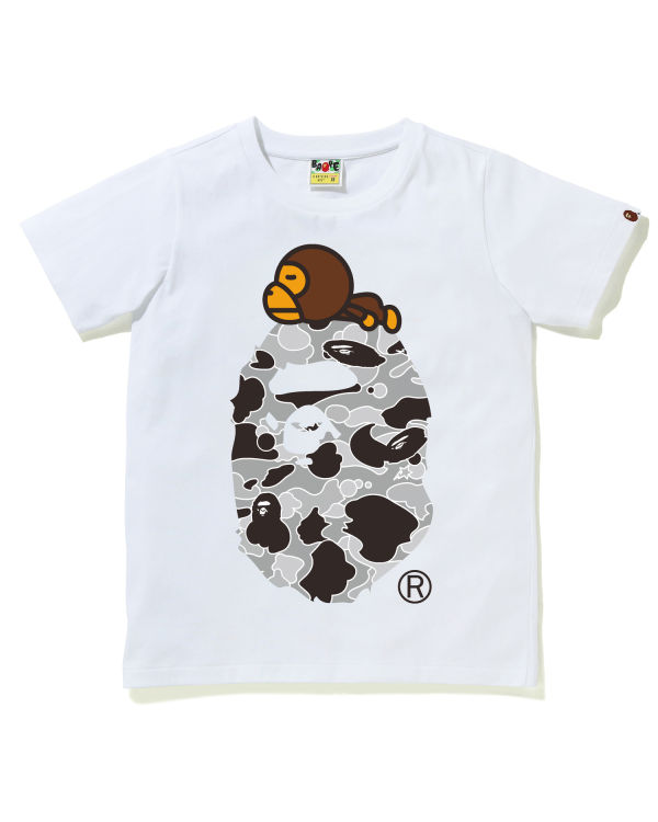 Dámské Tričko Bape STA Camo Milo On Big Ape Bílé | 49158QMBV