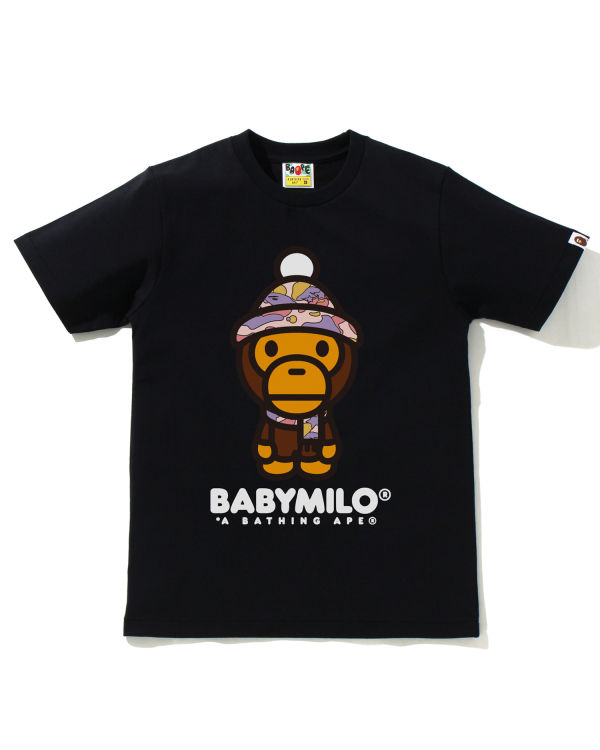 Dámské Tričko Bape STA Camo Milo Zimní Černé | 28590ZTYO