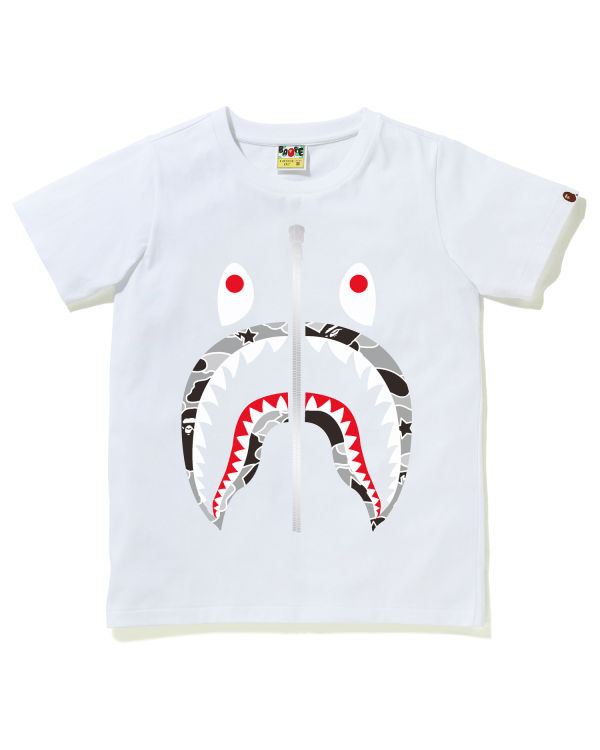 Dámské Tričko Bape STA Camo Shark Bílé | 37125UTKB