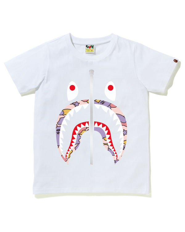 Dámské Tričko Bape STA Camo Shark Bílé | 46018PIDN