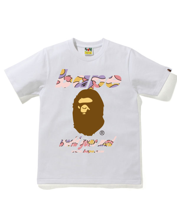Dámské Tričko Bape STA Camo WGM Ape Head Bílé | 35649VOUH
