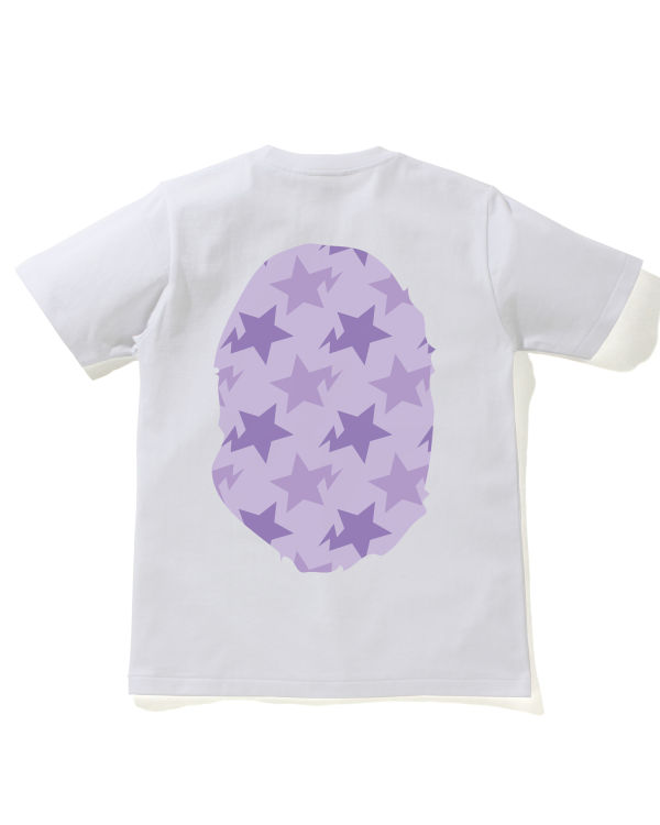 Dámské Tričko Bape STA Pattern Big Ape Head Bílé | 16539YQNZ