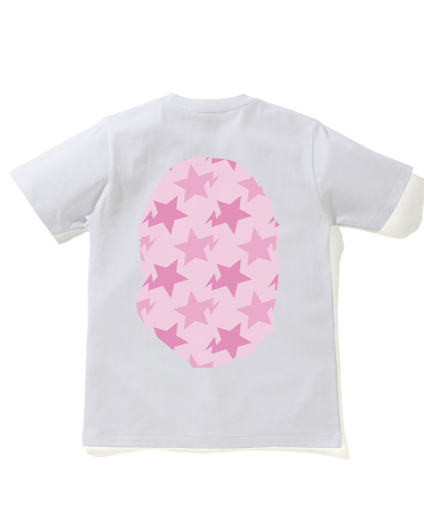 Dámské Tričko Bape STA Pattern Big Ape Head Bílé | 16742YXJI
