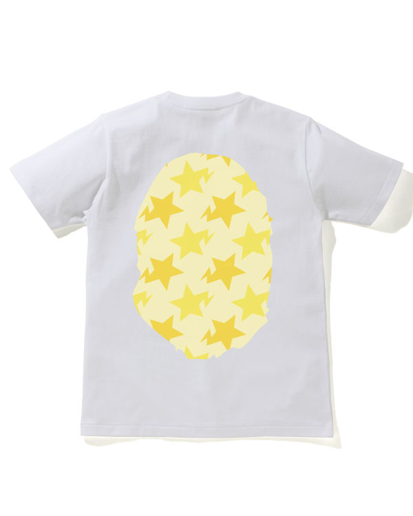 Dámské Tričko Bape STA Pattern Big Ape Head Bílé | 69083PHUJ