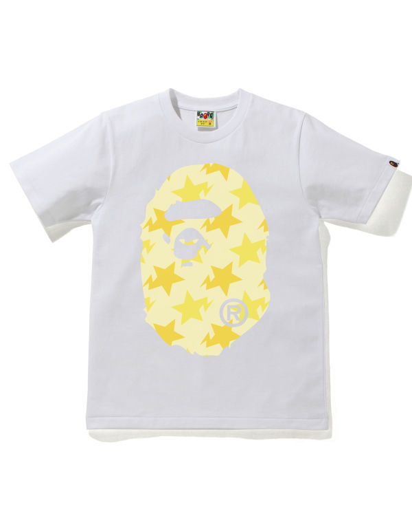 Dámské Tričko Bape STA Pattern Big Ape Head Bílé | 69083PHUJ