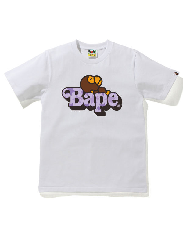 Dámské Tričko Bape STA Pattern Milo On Bílé | 23714JHYU