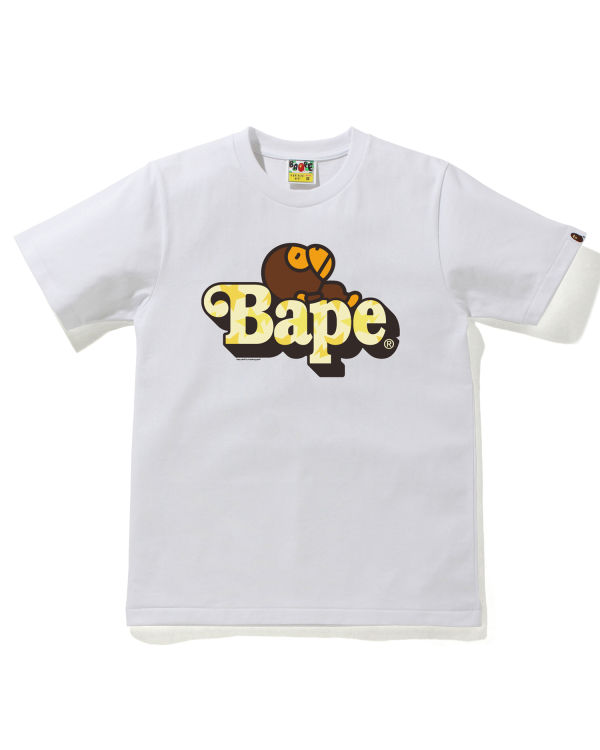 Dámské Tričko Bape STA Pattern Milo On Bílé | 34702LJCP