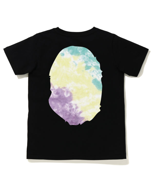 Dámské Tričko Bape Tie-Dye Big Ape Head Černé | 34091GWNL