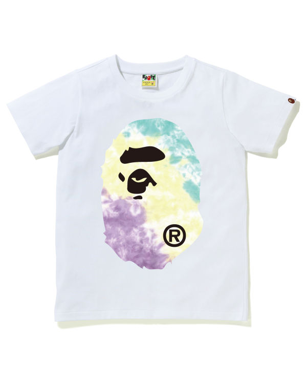 Dámské Tričko Bape Tie-Dye Big Ape Head Bílé | 45109CUZW