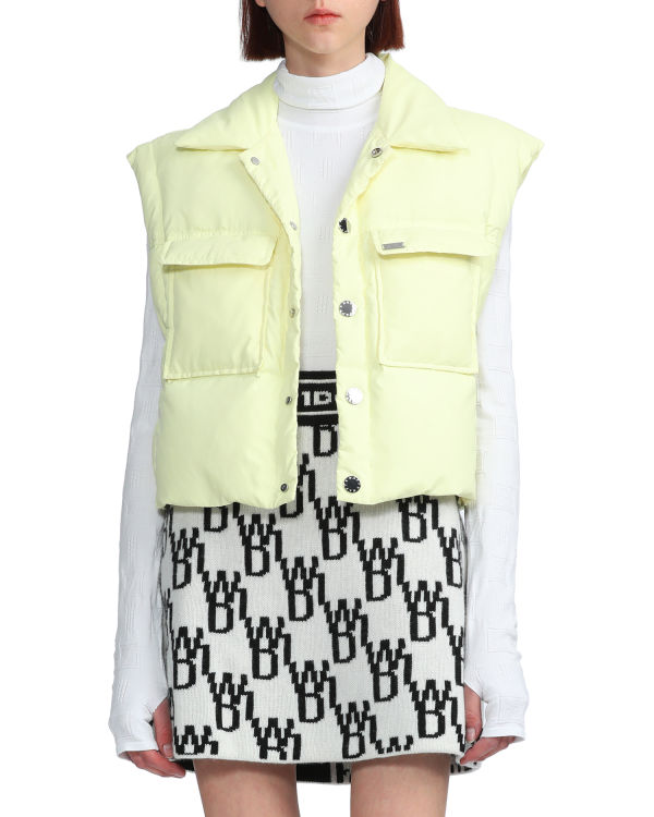 Dámské Vesty Bape Buttoned cropped Žluté | 67294DFCE