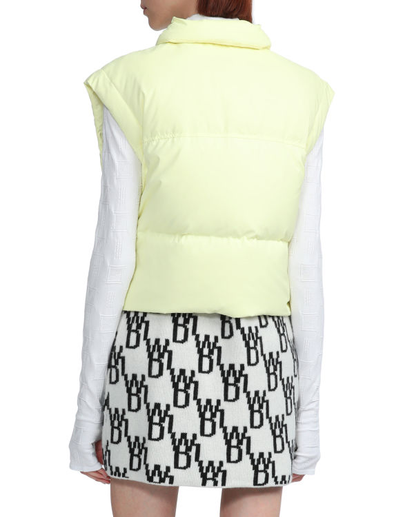 Dámské Vesty Bape Buttoned cropped Žluté | 67294DFCE