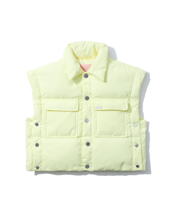 Dámské Vesty Bape Buttoned cropped Žluté | 67294DFCE