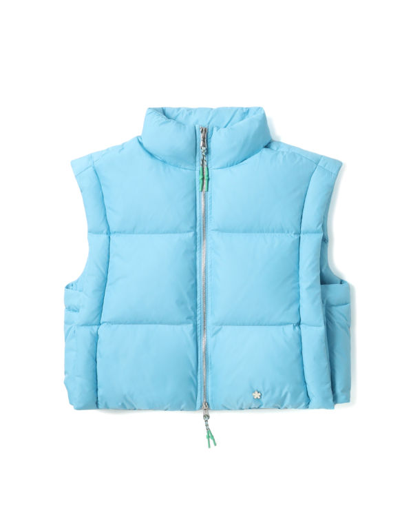 Dámské Vesty Bape Cropped padded Blankyt | 03196FIEV