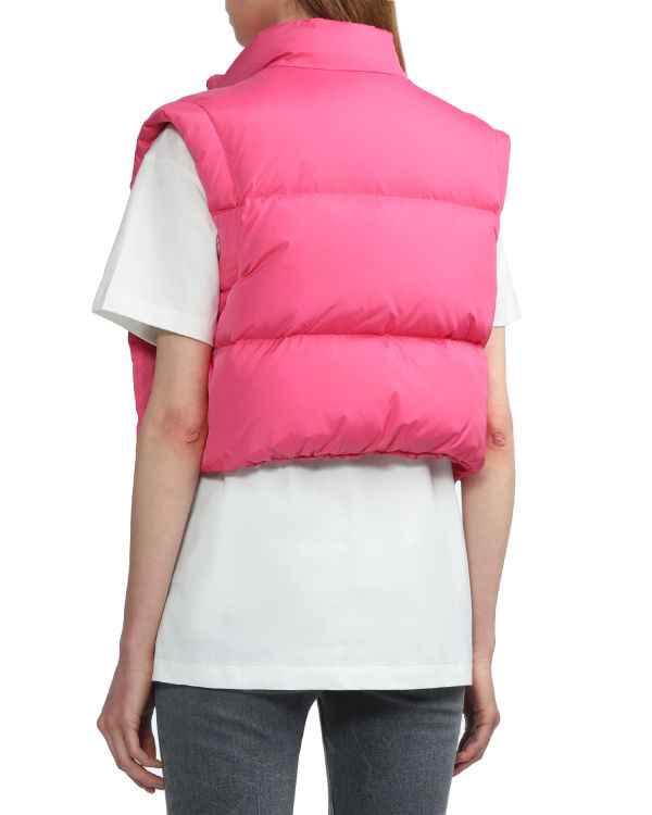 Dámské Vesty Bape Cropped padded Růžové | 16790FYAT
