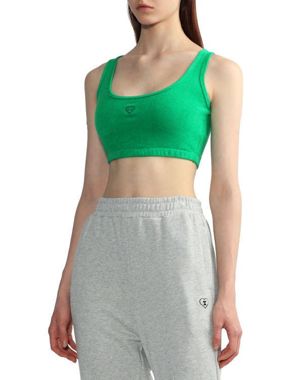 Dámské Vesty Bape Towelling crop Tyrkysové | 56084WHGX