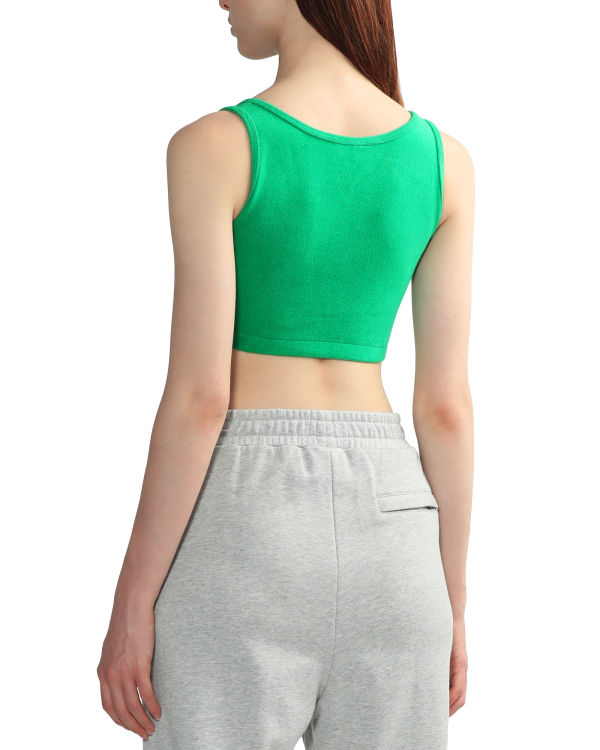 Dámské Vesty Bape Towelling crop Tyrkysové | 56084WHGX