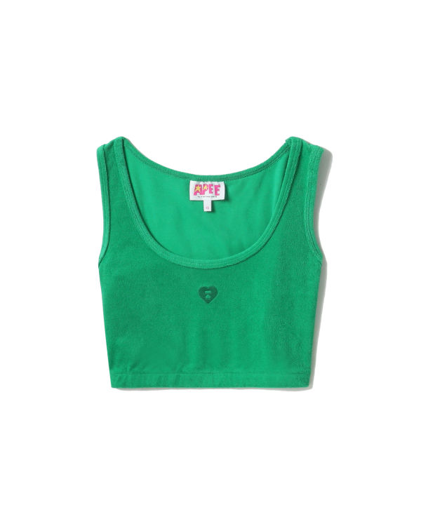 Dámské Vesty Bape Towelling crop Tyrkysové | 56084WHGX