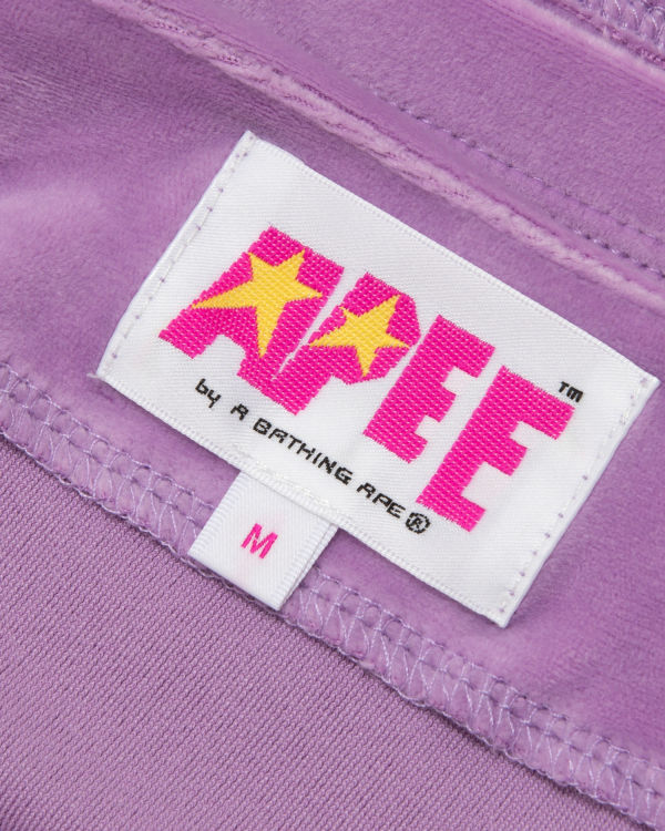 Dámské Vesty Bape Velour Fialové | 54372ADBZ