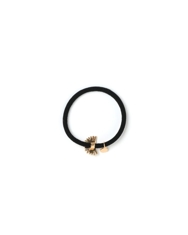 Dámské Vlasové Příslušenství Bape Gold-toned logo Zlaté Černé | 32576MRZF