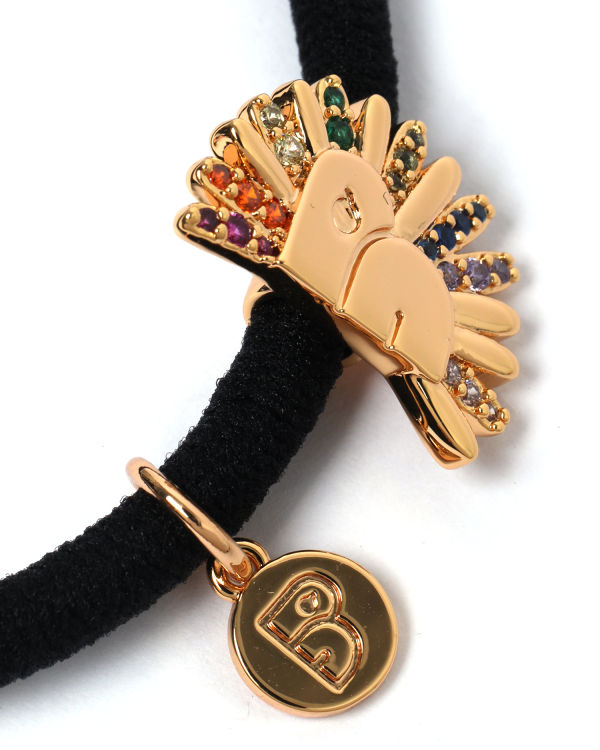 Dámské Vlasové Příslušenství Bape Gold-toned logo Zlaté Černé | 32576MRZF