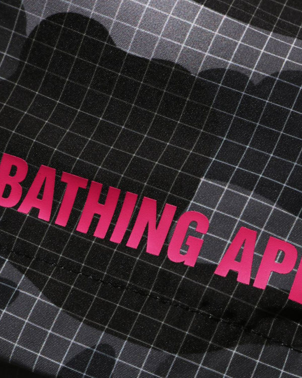 Dámské Šortky Bape Grid Camo Černé | 75493ZIGV