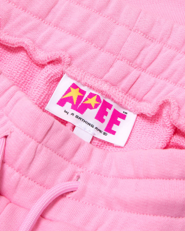 Dámské Šortky Bape Logo lounge Růžové | 12675ILRN
