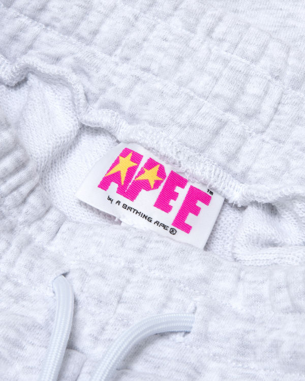 Dámské Šortky Bape Logo lounge Šedé | 02189RTQX