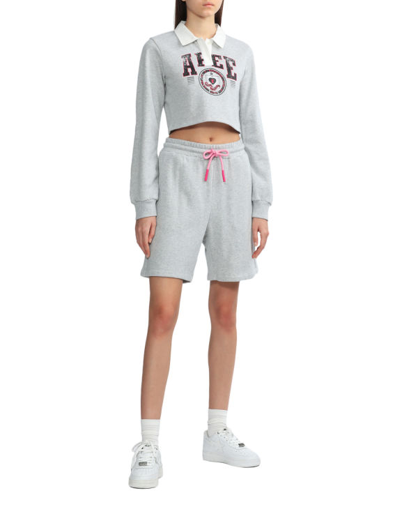 Dámské Šortky Bape Logo track Šedé | 08159LJEK