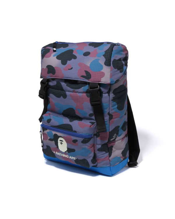 Dětské Batohy Bape Grid Camo Glow In The Dark Padding Fialové | 87193GQAM